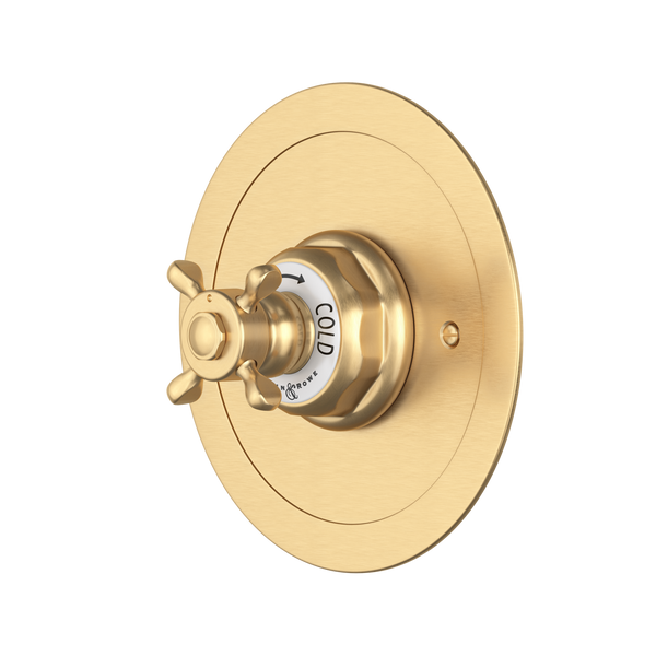 Perrin & Rowe Edwardian™ 3/4" Round Thermostatic Trim Without Volume Control
