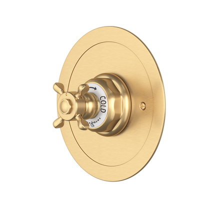 Perrin & Rowe Edwardian™ 3/4" Round Thermostatic Trim Without Volume Control