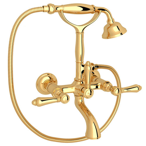 ROHL Exposed Wall Mount Tub Filler With Handshower
