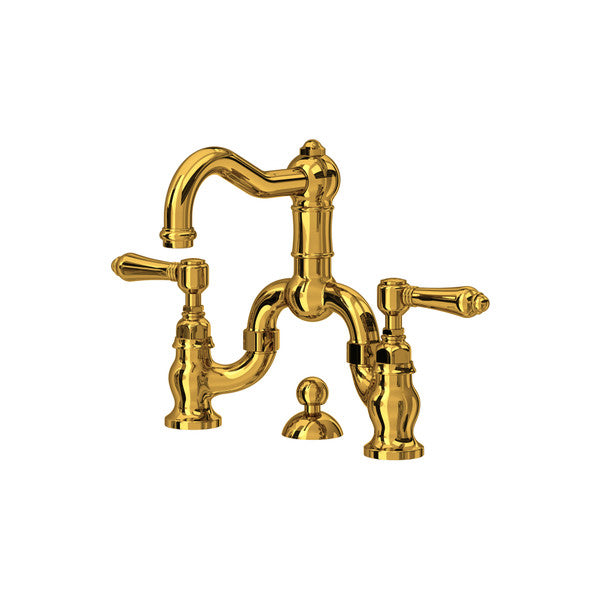 ROHL Acqui Deck Mount Bridge Bathroom Faucet