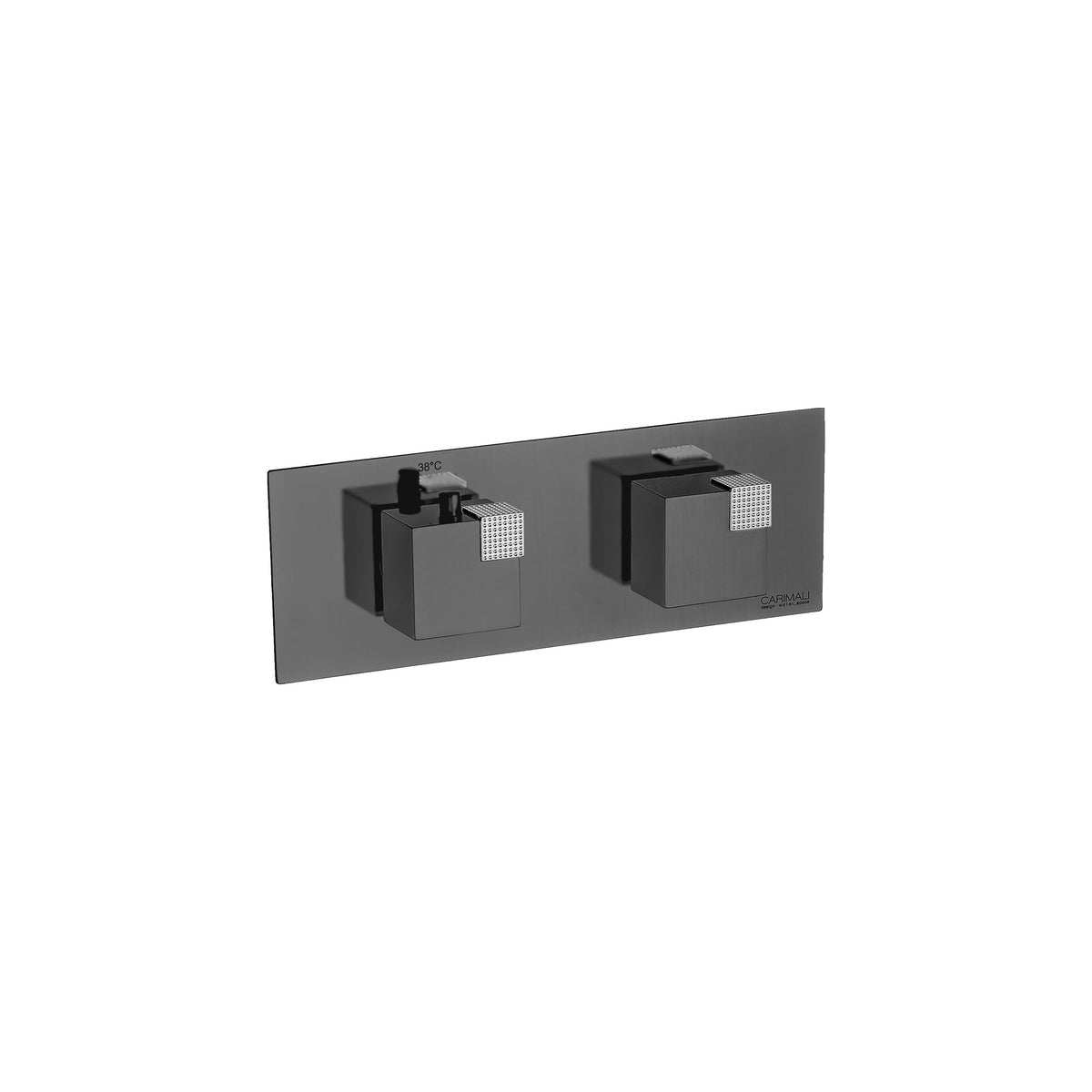 Carimali Ocube Horizontal Valve Sharing | Thermostatic 2-Way Shower Trim