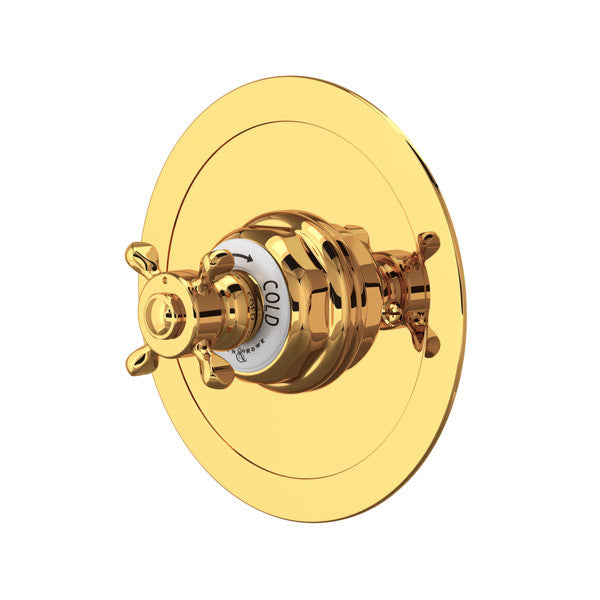 Perrin & Rowe Edwardian™ 3/4" Round Thermostatic Trim Without Volume Control