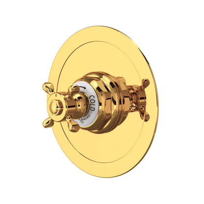 Perrin & Rowe Edwardian™ 3/4" Round Thermostatic Trim Without Volume Control