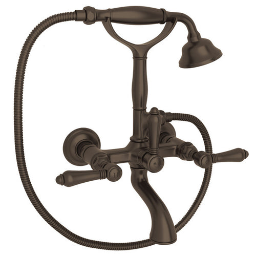 ROHL Exposed Wall Mount Tub Filler With Handshower