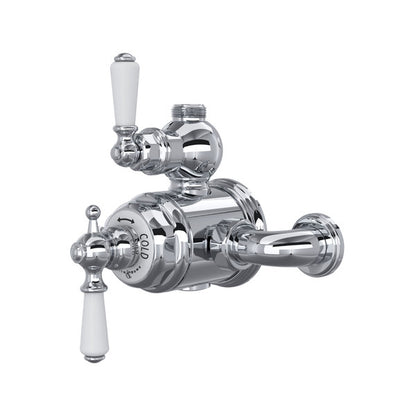 Perrin & Rowe Edwardian Exposed Thermostatic Valve With Volume & Temperature Control - With Metal Lever Handle.5550L