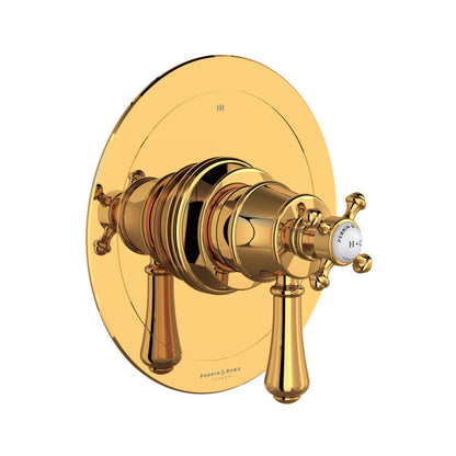 Perrin & Rowe Georgian Era 1/2" Thermostatic & Pressure Balance Trim With 3 Functions (Shared) With Lever Handle - Polished Chrome.TGA23W1LSP