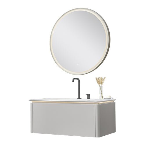 Orans 32” Wall-Mount Single Sink Bathroom Vanity - Golzar Home