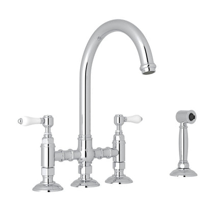 ROHL San Julio Bridge Kitchen Faucet With Side Spray