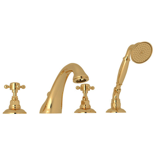 ROHL Acqui® 4-Hole Deck Mount Tub Filler