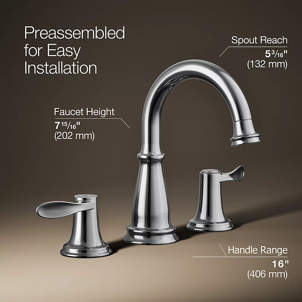 Bellera® Widespread bathroom sink faucet, 1.0 gpm