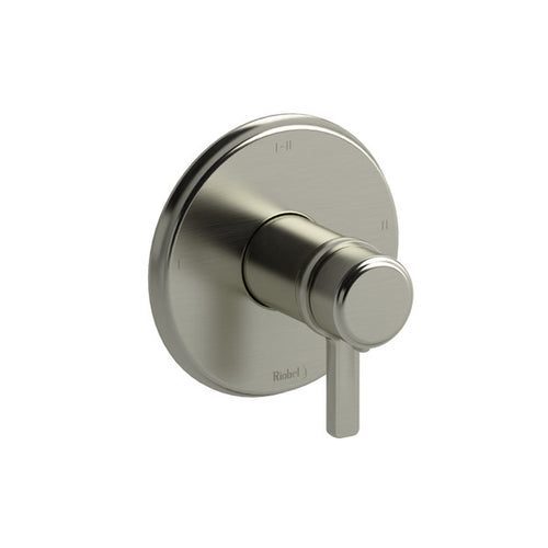 RIOBEL Momenti 1/2" Thermostatic & Pressure Balance Trim With 3 Functions (Shared) - Chrome With J