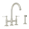 ROHL San Julio Bridge Kitchen Faucet With Side Spray