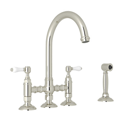 ROHL San Julio Bridge Kitchen Faucet With Side Spray