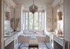 Perrin & Rowe Armstrong fixtures in a Polished Nickel bathroom interior