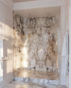 Perrin & Rowe Armstrong single-function handshower shown in a silver-toned shower installation
