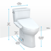 Toto Drake Washlet+ C2 Two-Piece Toilet 1.28 gpf - Elongated  Regular Height