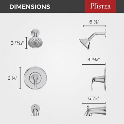 Masey 1-Handle Tub & Shower Trim with Valve 1-Handle Tub & Shower Trim with Valve