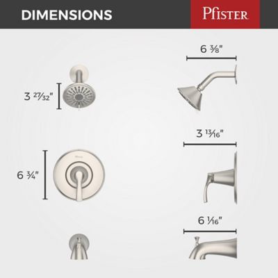 Masey 1-Handle Tub & Shower Trim with Valve 1-Handle Tub & Shower Trim with Valve