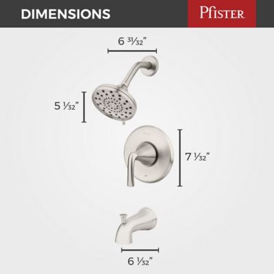 Ladera 1-Handle Tub & Shower Trim with Valve 1-Handle Tub & Shower Trim with Valve