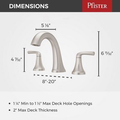 Ladera 2-Handle 8" Widespread Bathroom Faucet 2-Handle 8" Widespread Bathroom Faucet