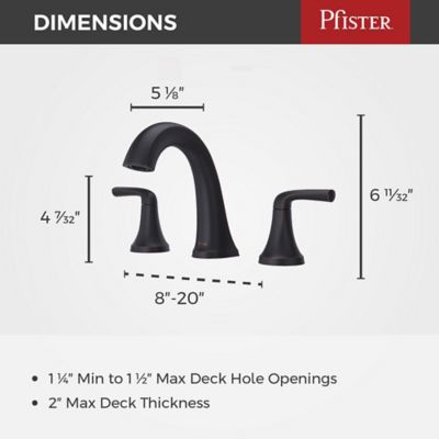 Ladera 2-Handle 8" Widespread Bathroom Faucet 2-Handle 8" Widespread Bathroom Faucet
