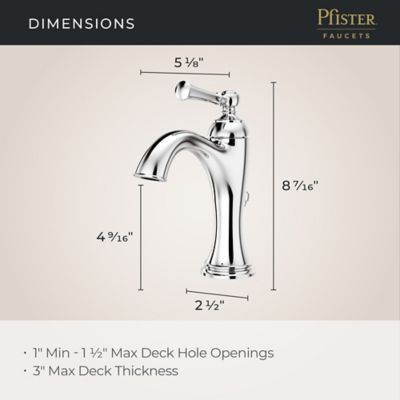 Tisbury Single Control Bathroom Faucet Single Control Bathroom Faucet