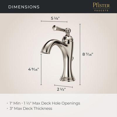Tisbury Single Control Bathroom Faucet Single Control Bathroom Faucet