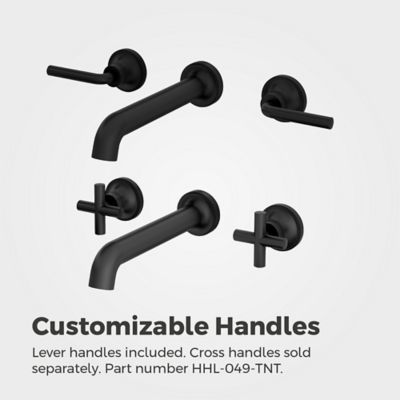 Tenet 2-Handle Wall Mount Bathroom Faucet 2-Handle Wall Mount Bathroom Faucet