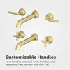 Tenet 2-Handle Wall Mount Bathroom Faucet 2-Handle Wall Mount Bathroom Faucet