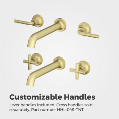 Tenet 2-Handle Wall Mount Bathroom Faucet 2-Handle Wall Mount Bathroom Faucet