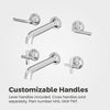 Tenet 2-Handle Wall Mount Bathroom Faucet 2-Handle Wall Mount Bathroom Faucet