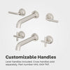 Tenet 2-Handle Wall Mount Bathroom Faucet 2-Handle Wall Mount Bathroom Faucet