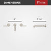 Tenet 2-Handle Wall Mount Bathroom Faucet 2-Handle Wall Mount Bathroom Faucet