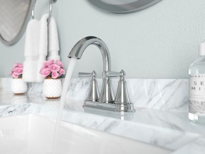 Saxton 2-Handle 4" Centerset Bathroom Faucet 2-Handle 4" Centerset Bathroom Faucet