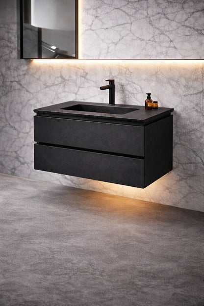 Velora Modern Wall-Mounted Bathroom Vanity – Minimalist Floating Design