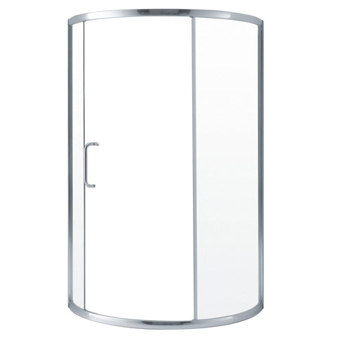 Neptune Baden 36 x 36 x 73 in. 6 mm Sliding Shower Door for Corner Installation with Clear glass in Chrome