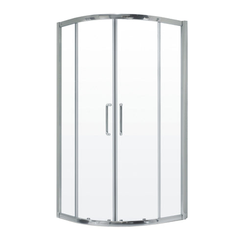 Neptune Belgrade 36 x 36 x 71 in. 6 mm Sliding Shower Door for Corner Installation with Clear glass in Chrome