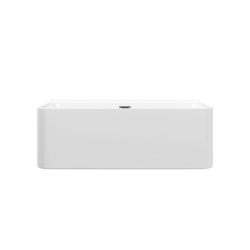 Neptune Belgrade 3260 AFR Acrylic Wall-Mount Freestanding Center Drain Bathtub in White