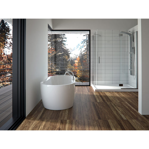 Neptune Berlin F1 3260 AFR Acrylic Freestanding Center Drain Bathtub in White