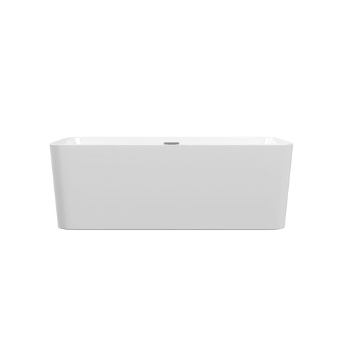 Neptune Cologne F1 3260 AFR Acrylic Freestanding Center Drain Bathtub in White