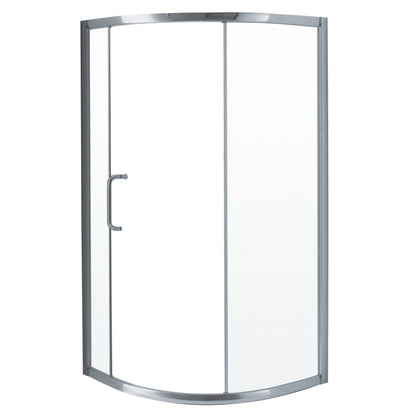 Neptune Cologne 6 Mm For Corner Installation With Clear Glass In 36 x 36 x 71-Inch Sliding Shower Door