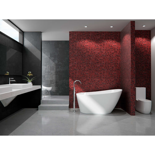 Neptune Malaga F1 3260 AFR Acrylic Freestanding End Drain Bathtub in White