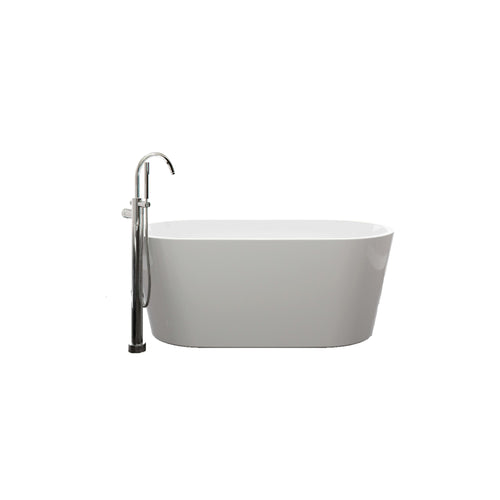 Neptune Monaco F1 3060 AFR Acrylic Freestanding Center Drain Bathtub in White