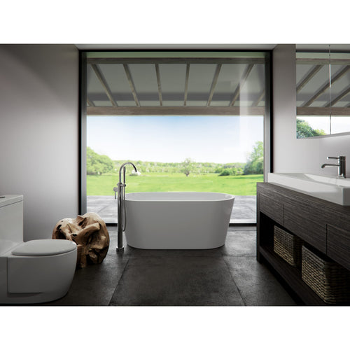 Neptune Monaco F1 3060 AFR Acrylic Freestanding Center Drain Bathtub in White