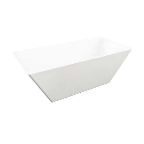 Neptune Prague F1 3260 AFR Acrylic Freestanding Center Drain Bathtub in White