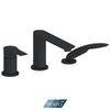 Tenzo 3 Piece Galia Deck-Mount Tub Filler