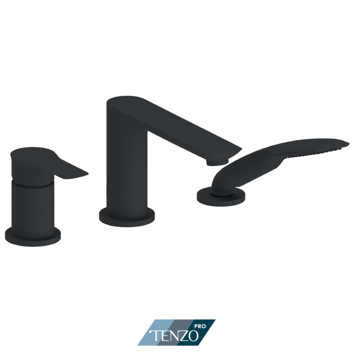 Tenzo 3 Piece Galia Deck-Mount Tub Filler
