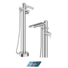Tenzo Floor-Mount Tub Filler – Freestanding
