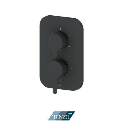 Tenzo Trim For 3 Functions Pressure-Balance Valve Mylo Pressure-Balance 3-Way Shower Trim