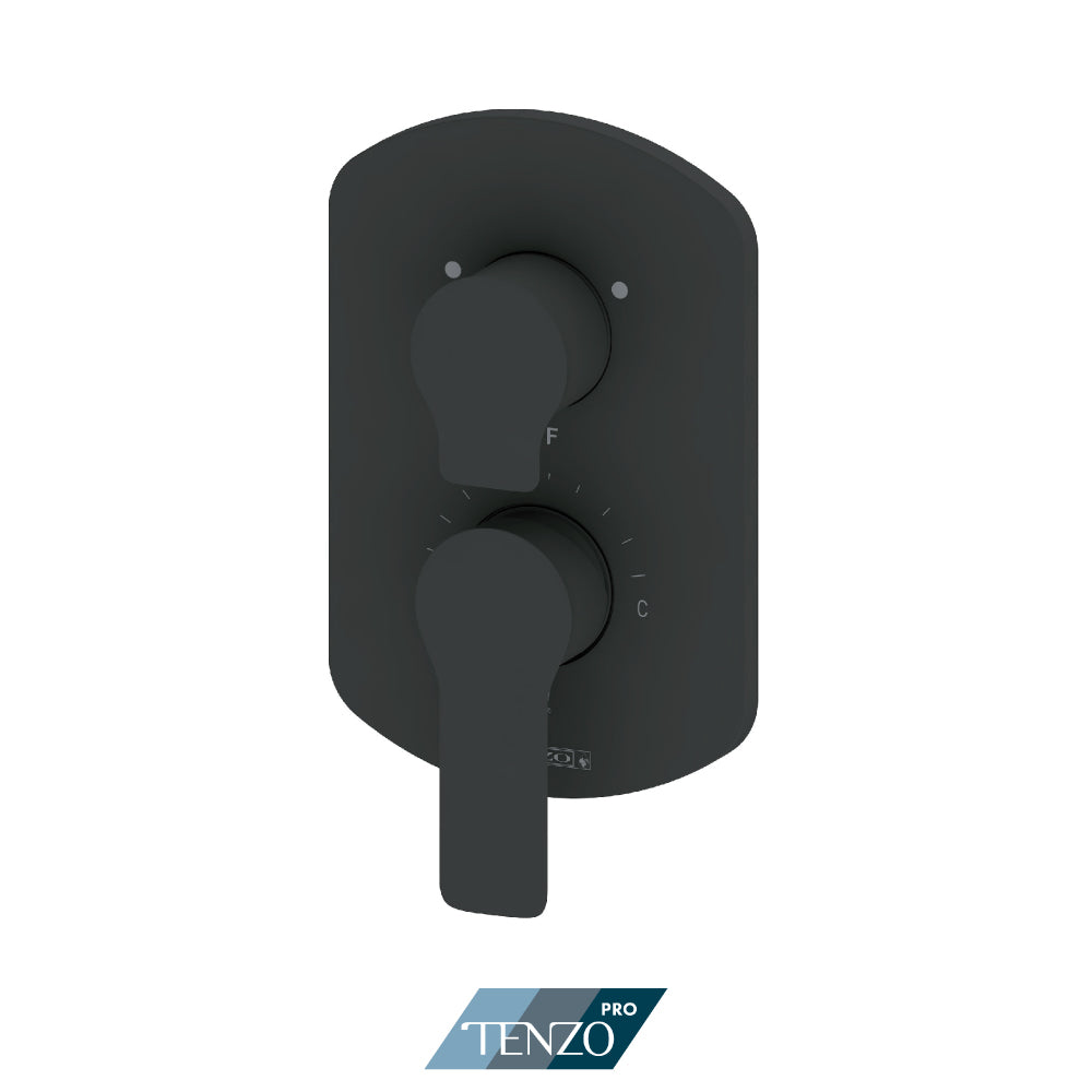 Tenzo Trim For 2 Functions Pressure-Balance Valve Galia Pressure-Balance 2-Way Shower Trim